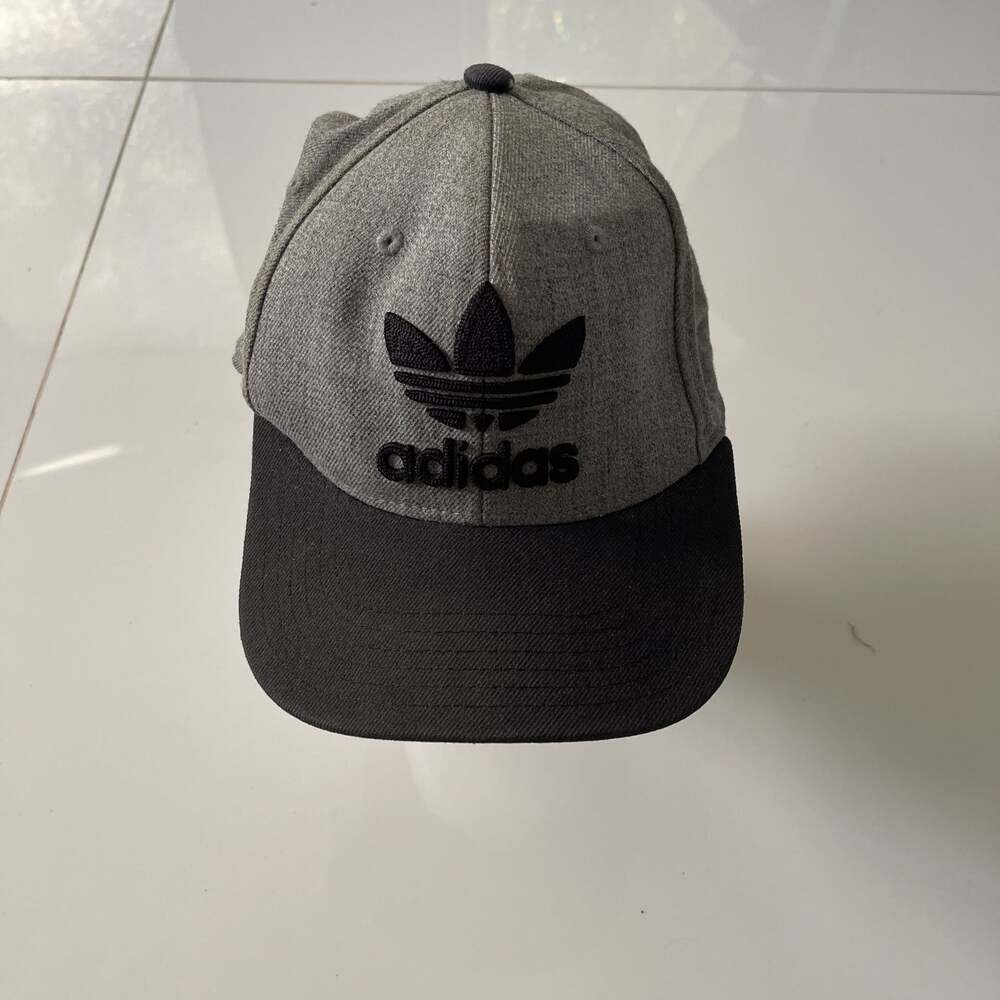 Adidas Trefoil Logo Baseball Cap Grey & Black Two-Tone